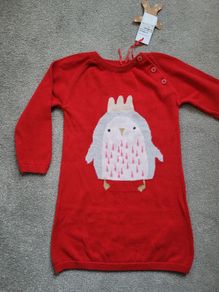 BNWT Bluezoo Christmas jumper dress 12-18mths