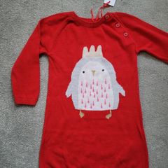 BNWT Bluezoo Christmas jumper dress 12-18mths