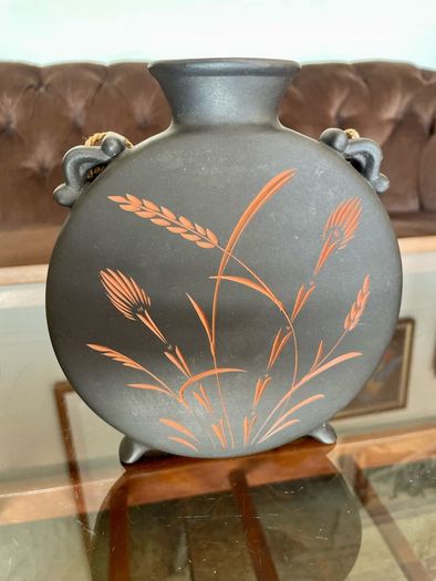 Vintage Mid Century Wormser Terra Sigillata Ceramic Hanging Wall Vase West Germany