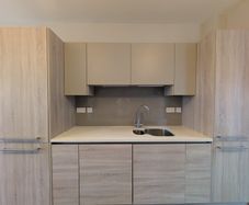 Modern Kitchen with built in appliances and hob included
