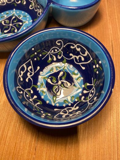 Hand painted dipping bowls