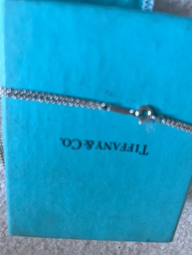 Tiffany double chain infinity choker necklace