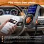 FM Modulator Car Bluetooth FM Transmitter Aux Out Handsfree Car Kit Music Player Auto Scan Frequency with Micro SD Card Slot Image 2