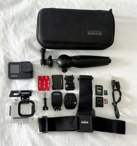 GoPro HERO 9 Black + Full Accessories Bundle + 2 MicroSD Cards (192GB)