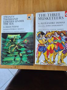 macmillan Classic. X 2.  Hardbacks C/w Dustjacket.  Twenty Thousand  Leagues Under The  Sea.& The Three Musketeers.