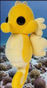 Adopt Me! Collector Plush  Seahorse  Series 2  Rare in Game Stylization Plush  Exclusive Virtual Item Code Included
