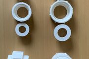 PVC Union Pipe Coupler White size 32 plumbing fittings