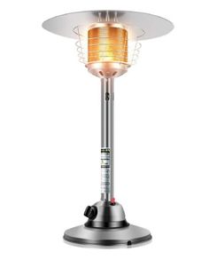 Patio Heater, Table Heater Gas 4.5 kW, Heater Gas Mini Pure Stainless Steel