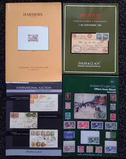 BOOK SALE ------ Collection of (19) Stamp Auction Catalogues
