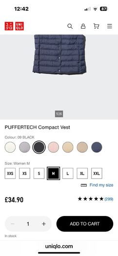 New Uniqlo Compact Puffer Gilet