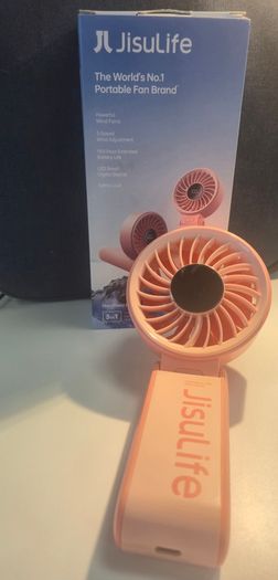 JisuLife Handheld Fan 7 - Pink - Brand New