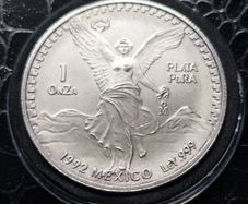 Mexico 1992 Libertad 1 oz Silver .999 Coin