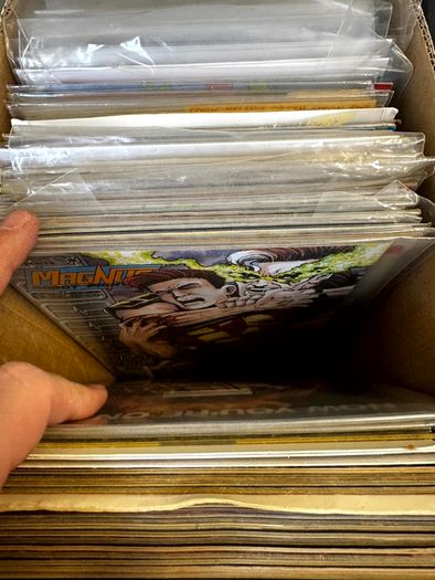 Valiant Long Comic Box w 270 comics for Sale