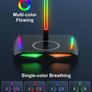 Headphone Stand RGB Headset Holder with Wireless Charger, Headset Stand Gaming Headphone Holder with 2 USB-C and 1 USB Charging Ports, 7 Light Modes and Non-Slip Rubber Base (Black) Image 2
