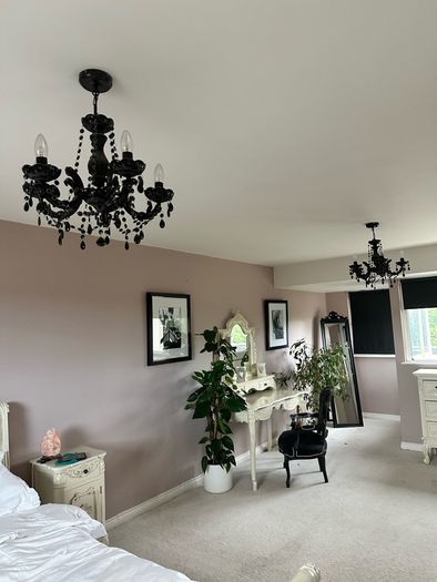 Two Black Chandeliers