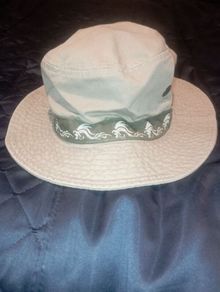Khaki dragon wrap bucket hat