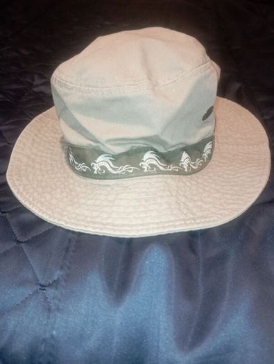 Khaki dragon wrap bucket hat