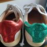 Gucci Ace style trainers with bee and pearl detail Image 2