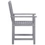 Director's Chairs 4 pcs Solid Acacia Wood Grey Image 5