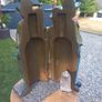 Heavy Laurel and Hardy wine bottle holder,  D18 Image 3