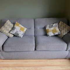 Harvey Norman Sofa. 3 Seats and 4 Cushions Included