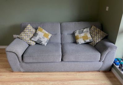 Harvey Norman Sofa. 3 Seats and 4 Cushions Included