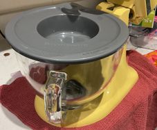Glass bowl with cover, for Kitchenaid stand mixer