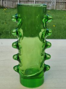 Polish art glass vase "Futura," designed by Erika Trzewik-Dorst.