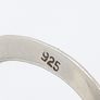 Sterling Silver Open Cuff Circle Link Bangle Bracelet Image 4