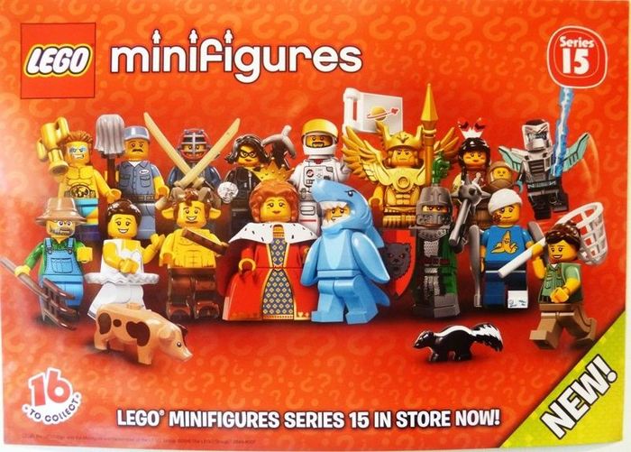 Lego series 15  Brand New A3  full colour glossy lego display poster  They are folded in half for postage Lots in stock if you want more then one