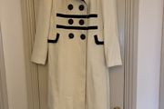 Cream and navy Coat