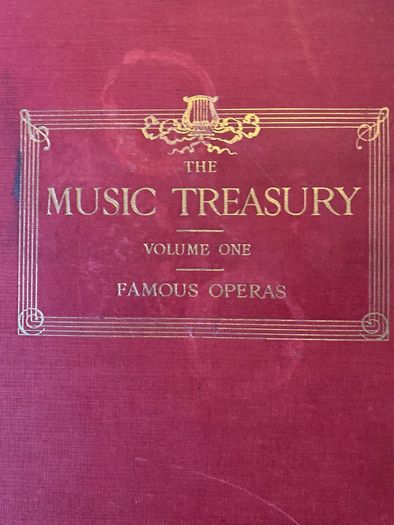 3 Vintage Music Treasury Music Note books