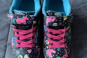 Black and Neon Heelies Size 2