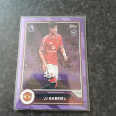 Topps Premier League Flagship 2026/27 - JJ Gabriel Manchester United Purple Voltage Card