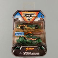 Monster Jam Dragon 1:64 True Metal Truck and Car - Walmart exclusive Series 4 - Spin Master Diecast Model Sealed