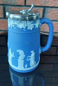 Antique Wedgwood Jasperware Portland Blue Jug