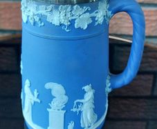 Antique Wedgwood Jasperware Portland Blue Jug