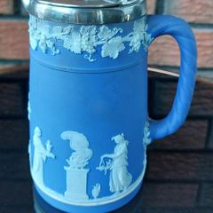 Antique Wedgwood Jasperware Portland Blue Jug