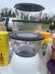 tupperware clear containers