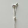Newbridge Silverware Long Aqua Pendant Necklace + Original Box Image 9
