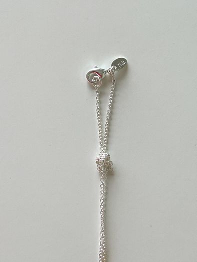 Newbridge Silverware Long Aqua Pendant Necklace + Original Box