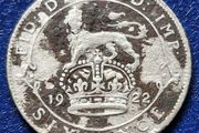 1922 United Kingdom Silver 6 Pence - George V coin