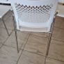 7 x white canteen/cafe chairs Image 5