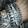 1 Made to Order Denture Dentistry Meets Fashion Teeth Smile Soldered Gnashers Wearable Art Silver Bracelet Oddity Bangle Cuff Bite Weird Image 2