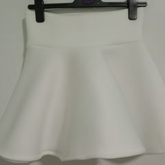 White puff skirt