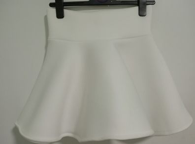White puff skirt