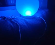 Lamp changes colours