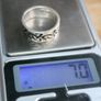 Vintage Sterling Silver 925 Irish Celtic Knot Band Ring Image 6