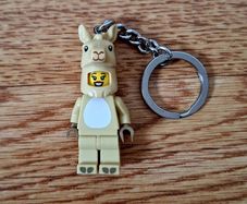 Lego figure keychain