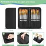 Artist Paintbrush Set of 18 Different Shapes with Palette,1 Pallete Knife,1 Sponge,Painting Brushes Kit with Organizing Case for Acrylic Oil Watercolor Gouache for Beginners Professionals Image 6